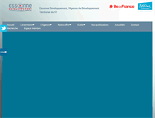 Tablet Screenshot of essonne-developpement.com